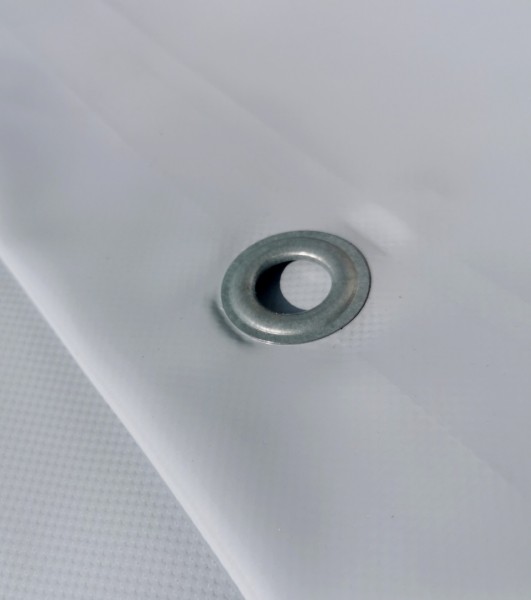 PVC-Haube 2,50 x 7,56 x 0,60 m - hellgrau